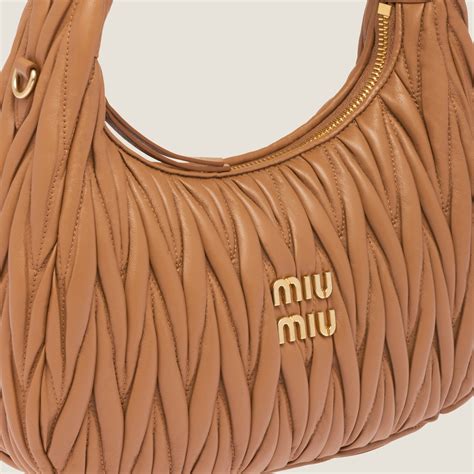 miu miu hobo matelasse|Miu Wander matelassé nappa leather hobo bag .